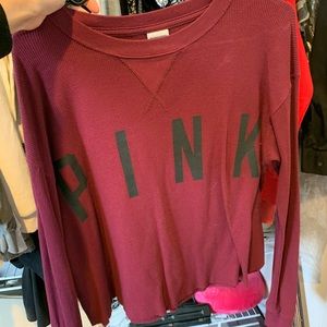 Burgundy PINK VS thermal shirt